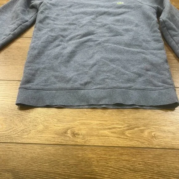 Lacoste Crewneck Cotton Crewneck Sweatshirt, Blue, Logo Womens S/Mens XS - Picture 6 of 12